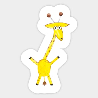 Hand Drawing of a Giraffe Sticker